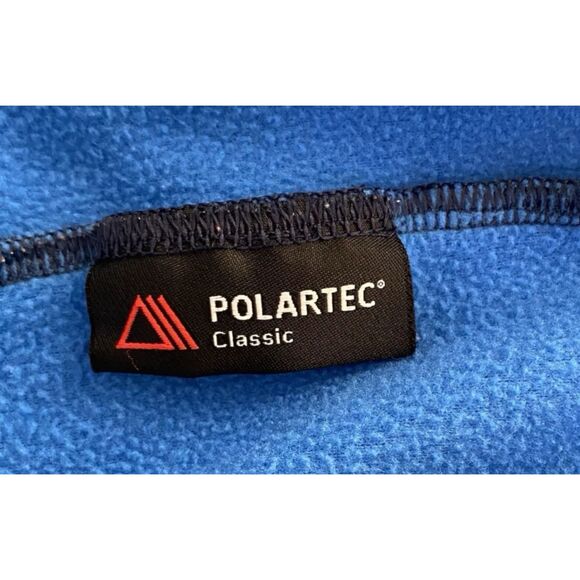 The North Face Polartec Classic Boys Small 7/8yrs Hooded Fleece Blue Zip Jacket - Picture 11 of 13